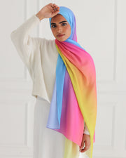 Spectrum Elegance Gradient Chiffon Scarf