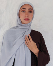 Cool Gray Egyptian Cotton Modal Scarf